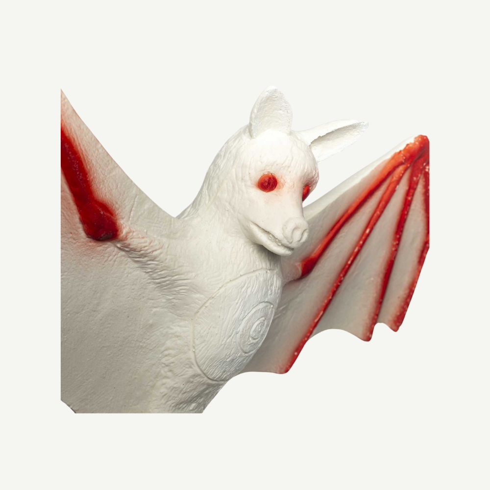 IBB 3D Tier Albino Flughund - Schneeweißchen