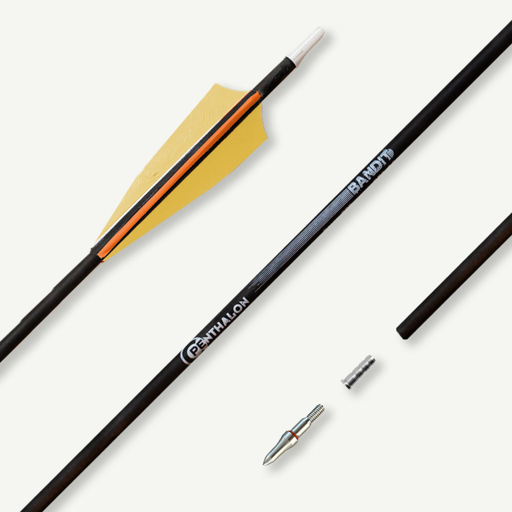 Penthalon Carbonpfeile Bandit Naturfedern 700