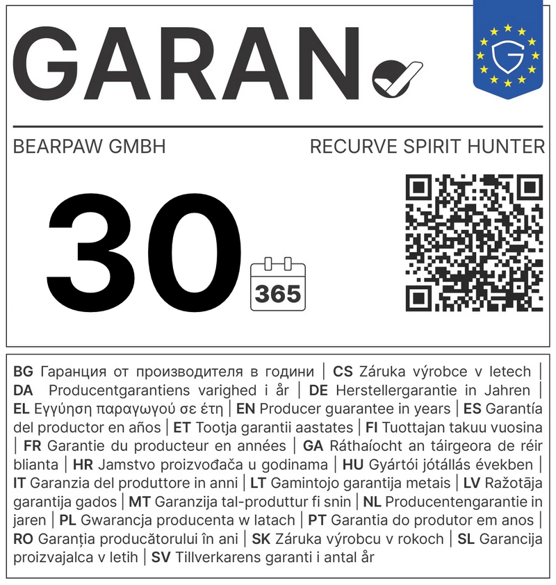 GARAN label: 30-year producer guarantee