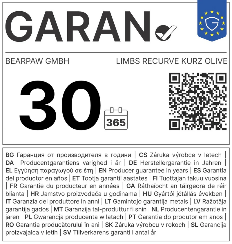 GARAN label: 30-year producer guarantee