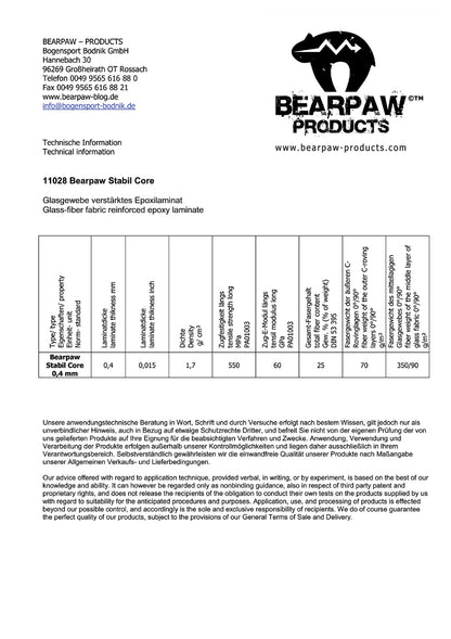 11028 Bearpaw Stabil Core (50 X 0,4 mm) 100 Meter