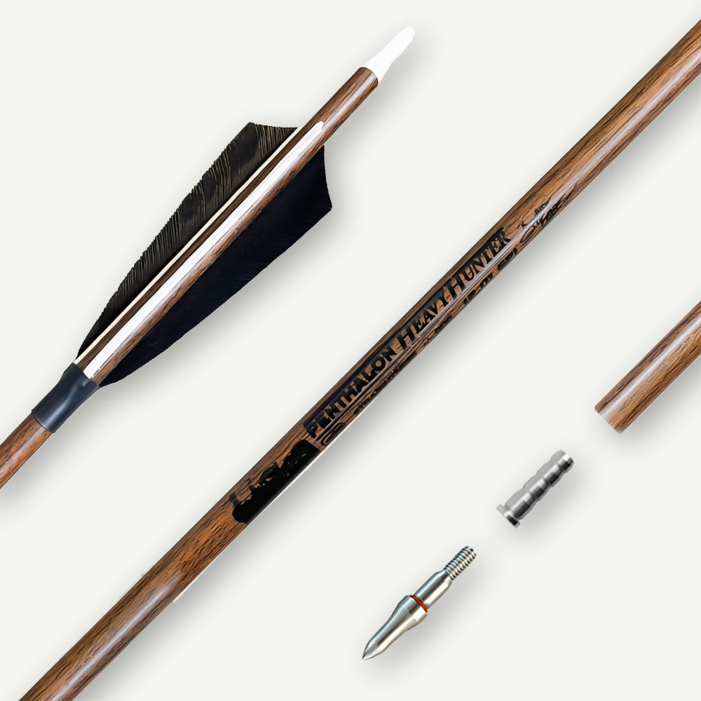 Penthalon Carbonpfeile Heavy Hunter Naturfedern