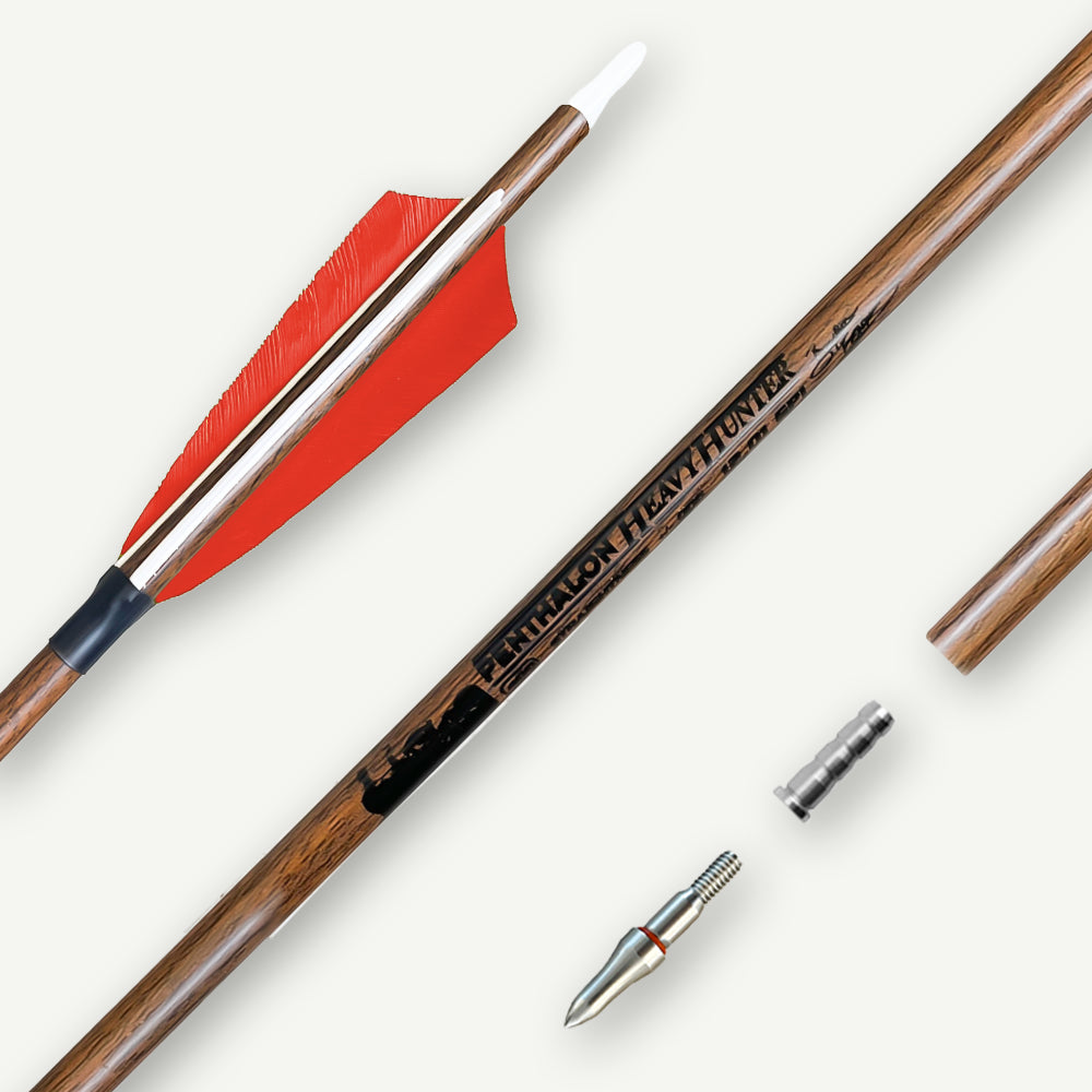 Penthalon Carbonpfeile Heavy Hunter Naturfedern 600