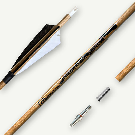 Penthalon Carbonpfeile 40815 Traditional Extreme Naturfedern 400