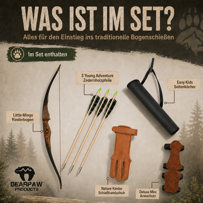 Penthalon Recurve Bogen Set Kinder Little Mingo