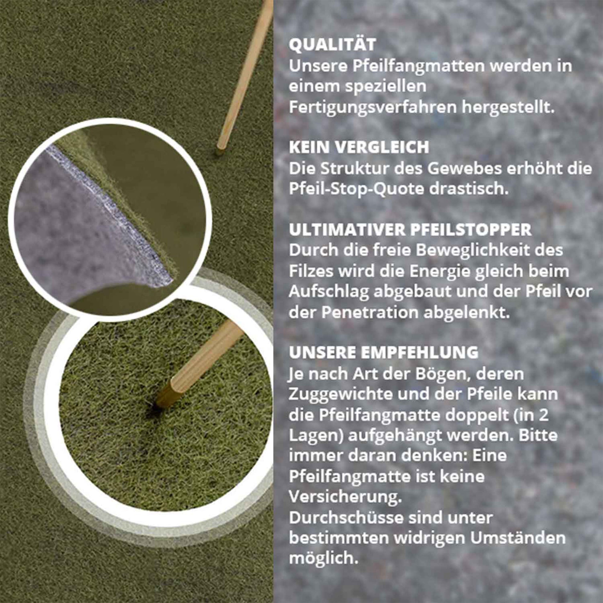 101174 Dura Green Nature Pfeilfangmatte