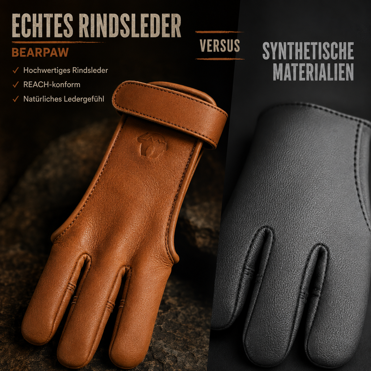 Schießhandschuh Nature