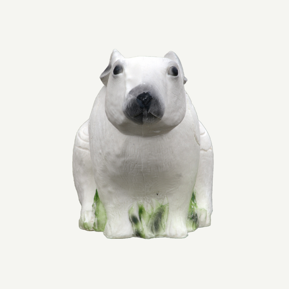 100470 IBB 3D Tier Schneehase duckend